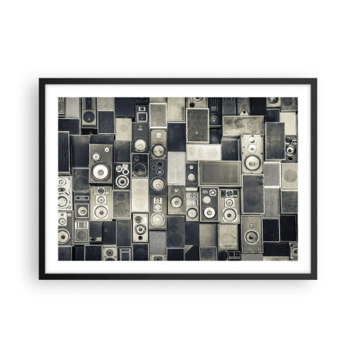 Plagát v čiernom ráme - A všetko je v pohode - 70x50 cm