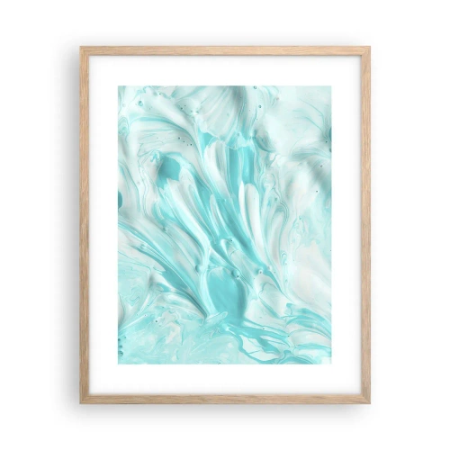 Plagát v ráme zo svetlého duba - Navždy spolu - 40x50 cm