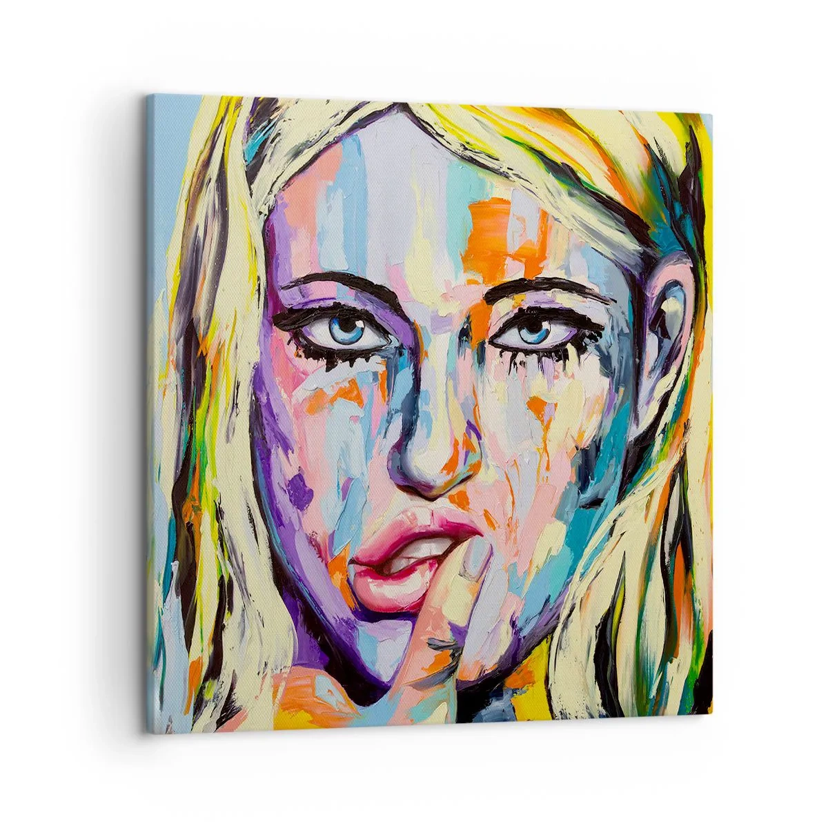 Obraz na plátne - Pozri sa jej priamo do očí - 50x50 cm