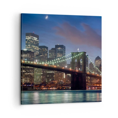 Obraz na plátne - Rozjarená noc - 60x60 cm