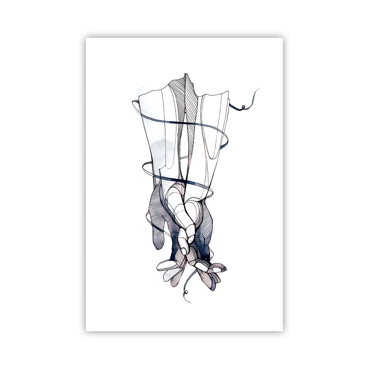 Plagát - Štúdia o dotyku - 61x91 cm