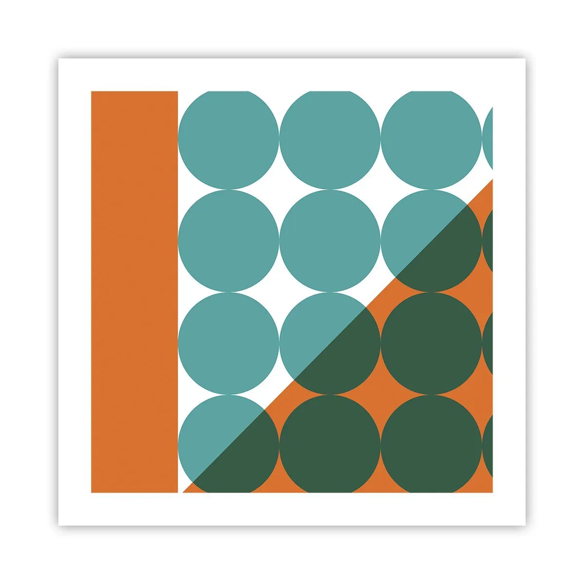 Plagát - Hore a šikmo - 50x50 cm