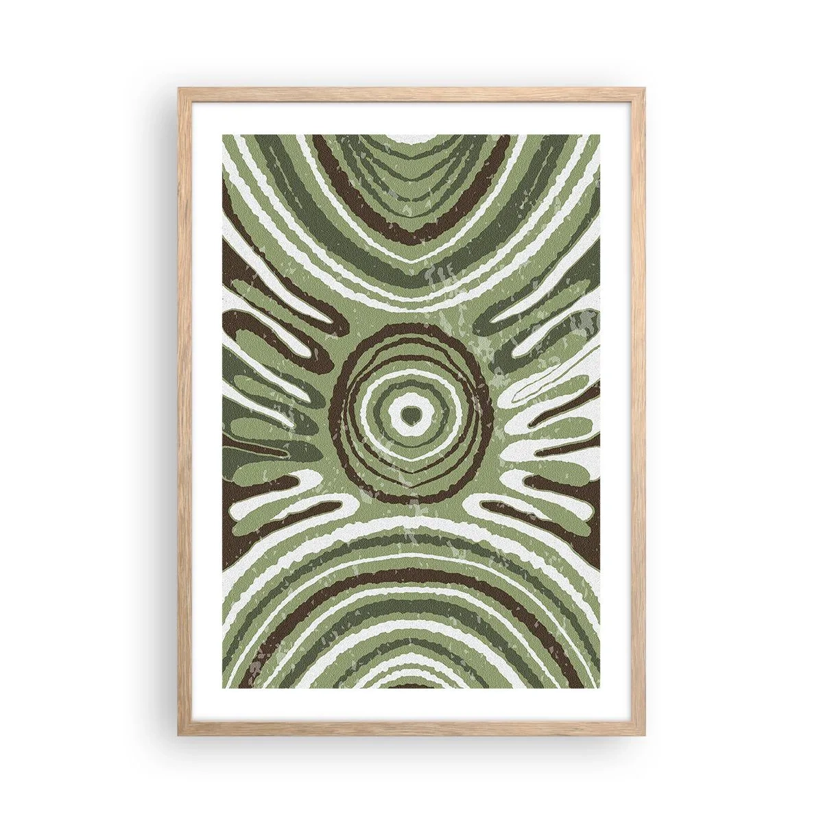 Plagát v ráme zo svetlého duba - Explózia emócií - 50x70 cm