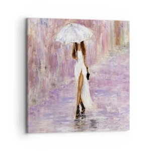 Obraz na plátne - V ľaliovom daždi - 70x70 cm