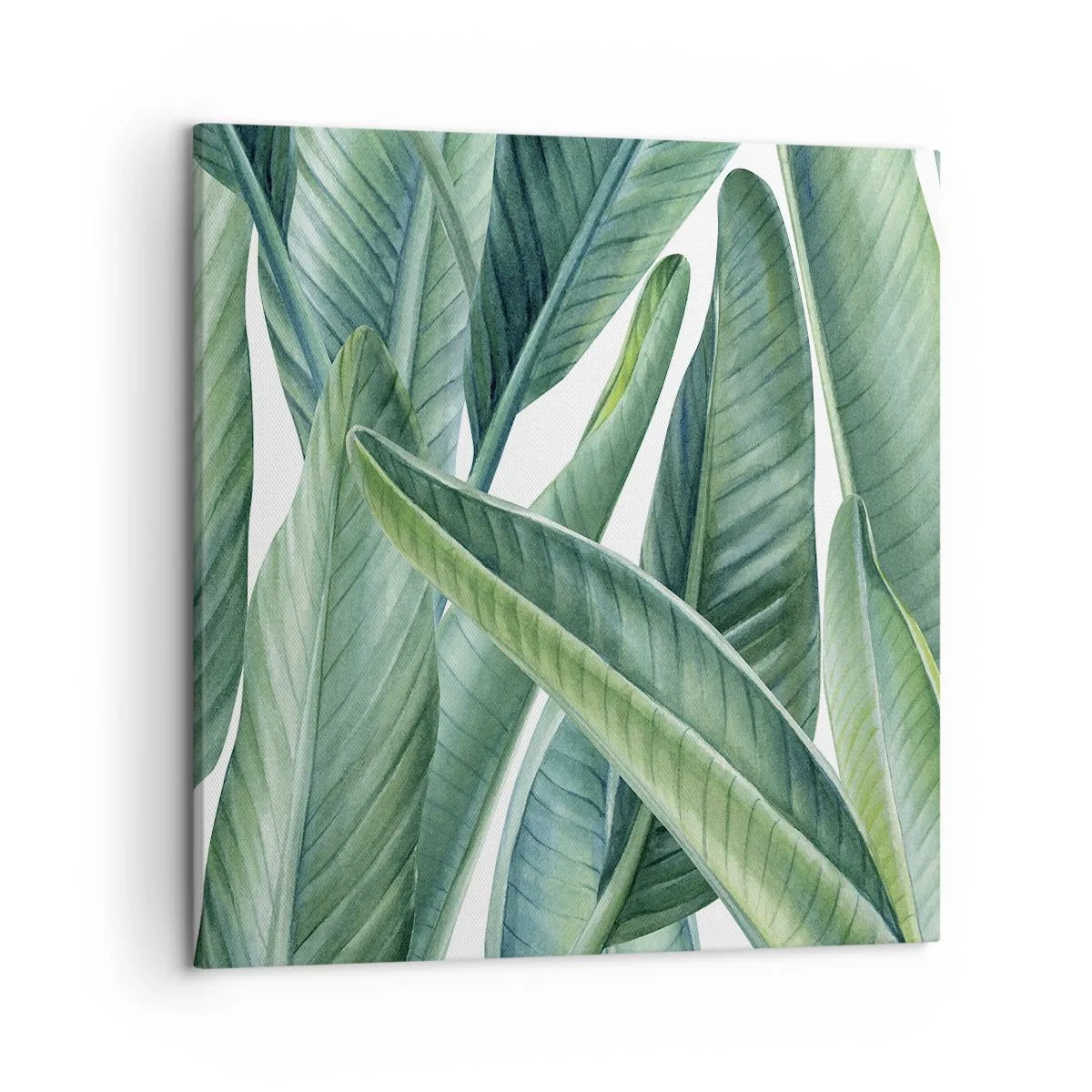 Obraz na plátne - Proste zelená - 50x50 cm