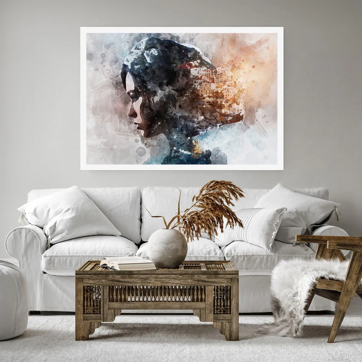 Plagát - Príbeh o dievčati s mestom v pozadí - 91x61 cm