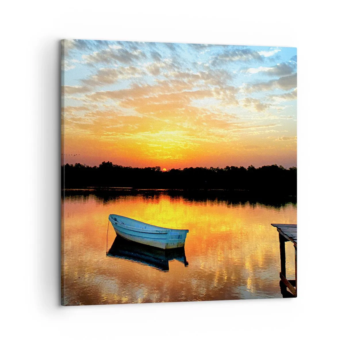 Obraz na plátne - Pozri, počúvaj, medituj - 50x50 cm