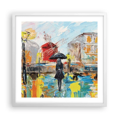 Plagát v bielom ráme - Parížske legendy - 50x50 cm