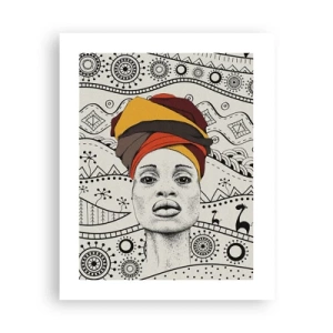 Plagát - Africký portrét - 40x50 cm