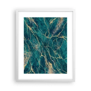 Plagát v bielom ráme - Zlatá žila - 40x50 cm