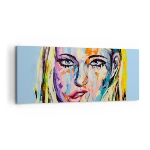 Obraz na plátne - Pozri sa jej priamo do očí - 120x50 cm