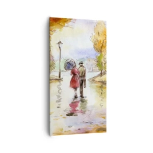 Obraz na plátne - Romantická jeseň v parku
 - 65x120 cm
