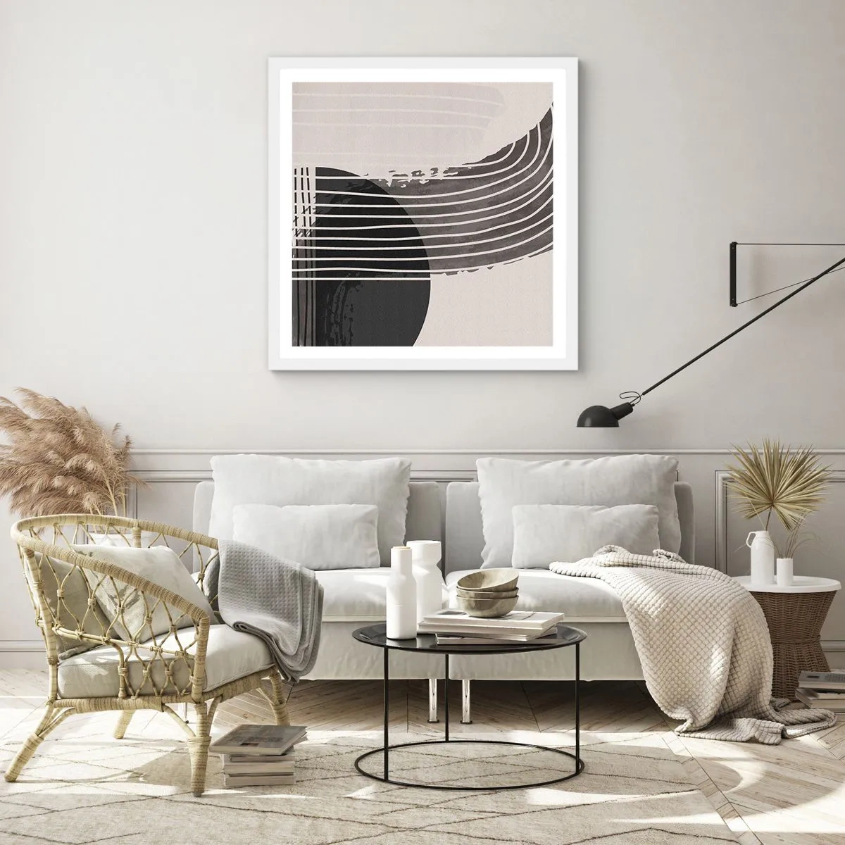 Plagát v bielom ráme - Tam a späť - 40x40 cm