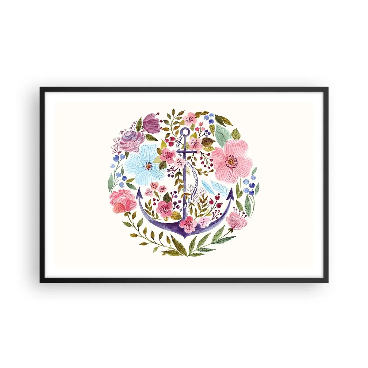 Plagát v čiernom ráme - Námorníkov krásny sen - 91x61 cm