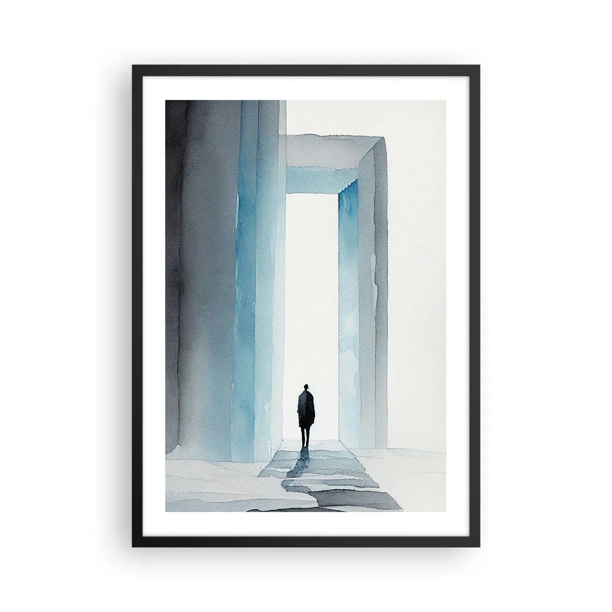 Plagát v čiernom ráme - Ži bez obmedzenia - 50x70 cm