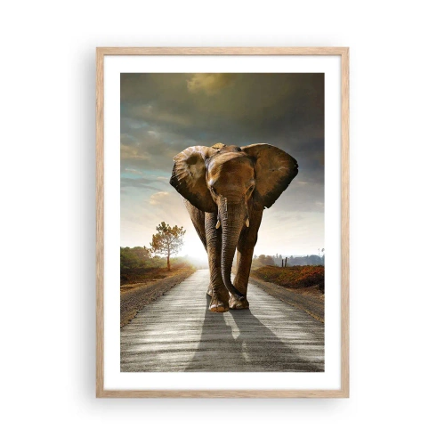 Plagát v ráme zo svetlého duba - A vôbec nie v sklade porcelánu - 50x70 cm