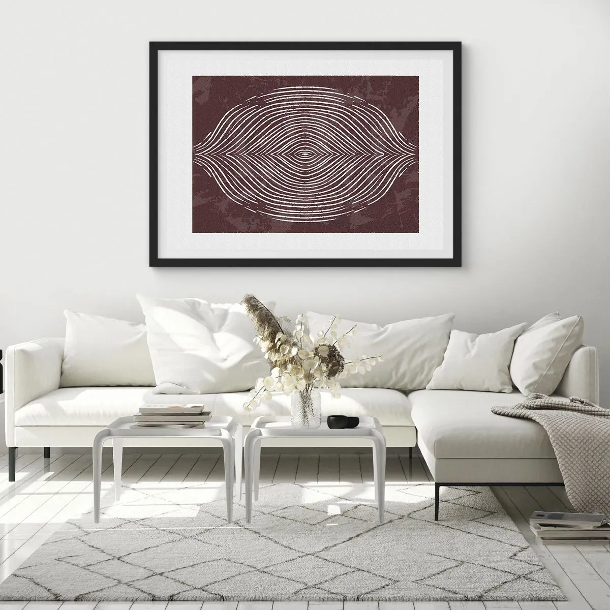 Plagát v čiernom ráme - Priestor hovorí - 40x30 cm