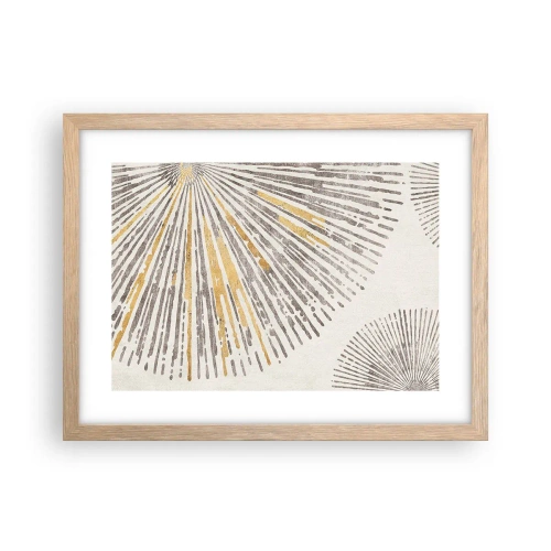 Plagát v ráme zo svetlého duba - Krása lúča - 40x30 cm