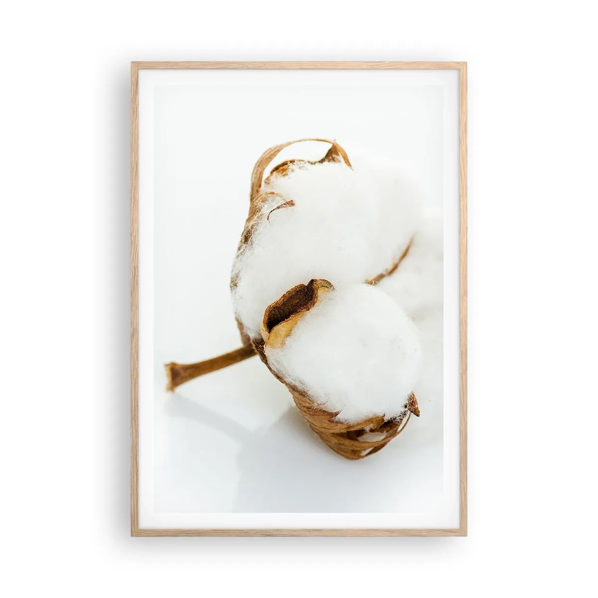 Plagát v ráme zo svetlého duba - Mäkká od prírody - 70x100 cm