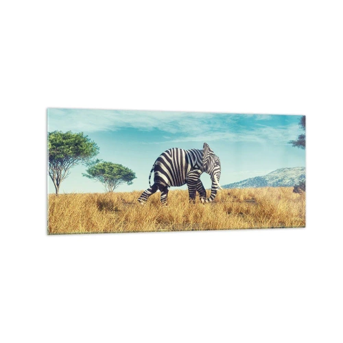 Obraz na skle - Šedá už nie je v móde - 120x50 cm