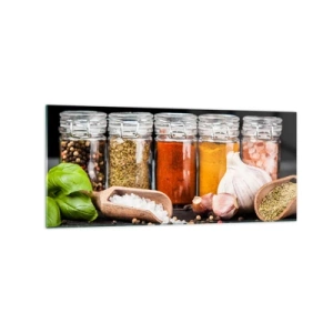 Obraz na skle - Aby mal život chuť - 120x50 cm