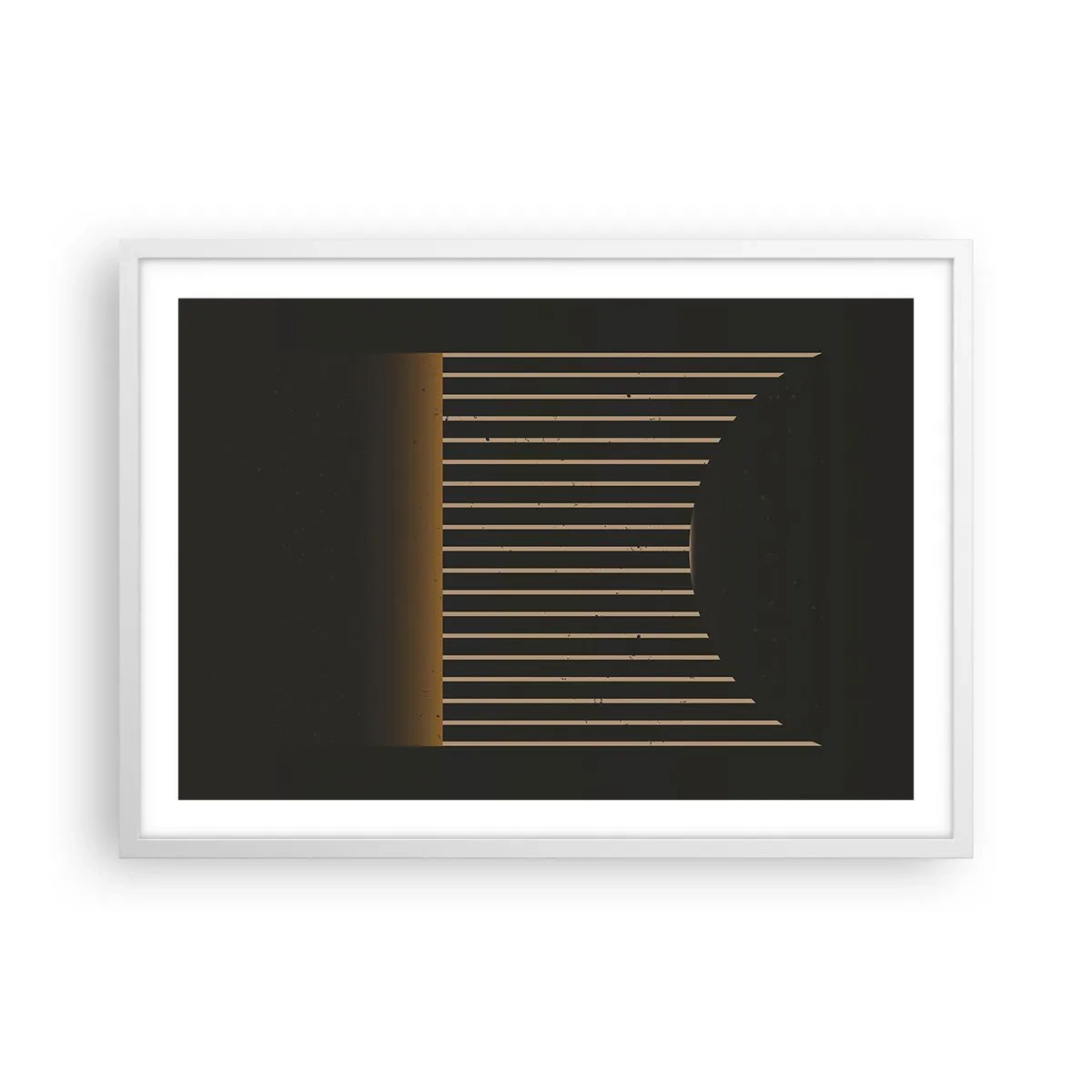 Plagát v bielom ráme - Preskúmať temnotu - 70x50 cm