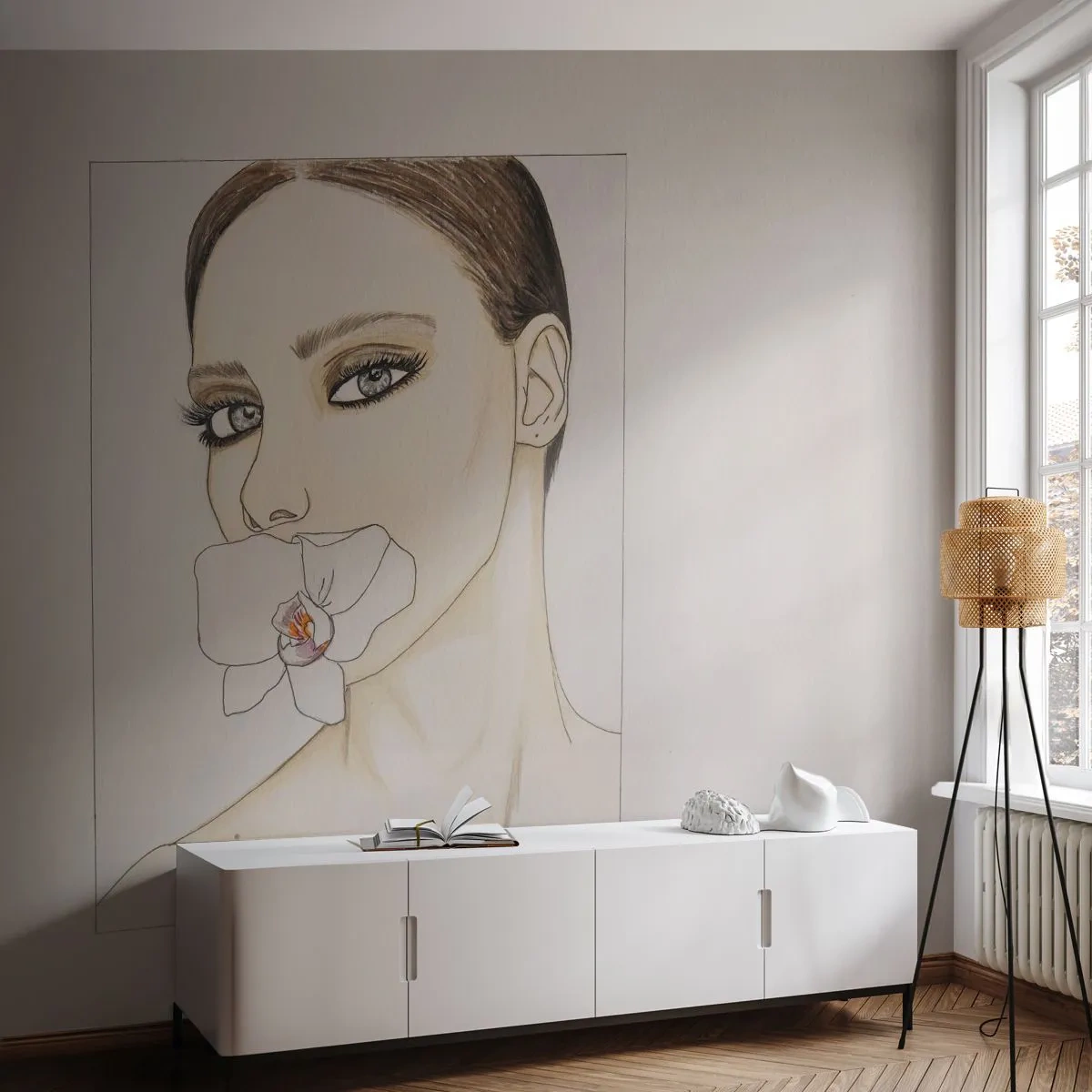 Fototapeta Premium Canvas - Symbol elegancie a krásy - Abstrakcia, Kus, Žena - 450x315 cm