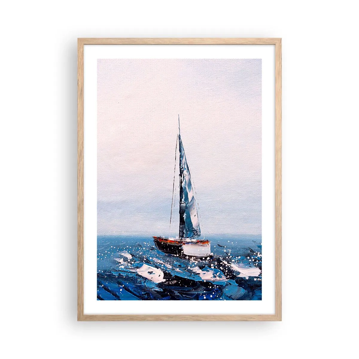 Plagát v ráme zo svetlého duba - Bratstvo vetra - 50x70 cm