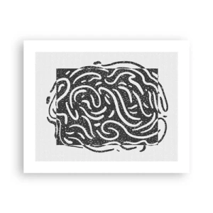 Plagát - Abstrakcia: tanec radosti - 50x40 cm