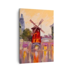 Obraz na plátne - Parížske ikony – Moulin Rouge - 70x100 cm