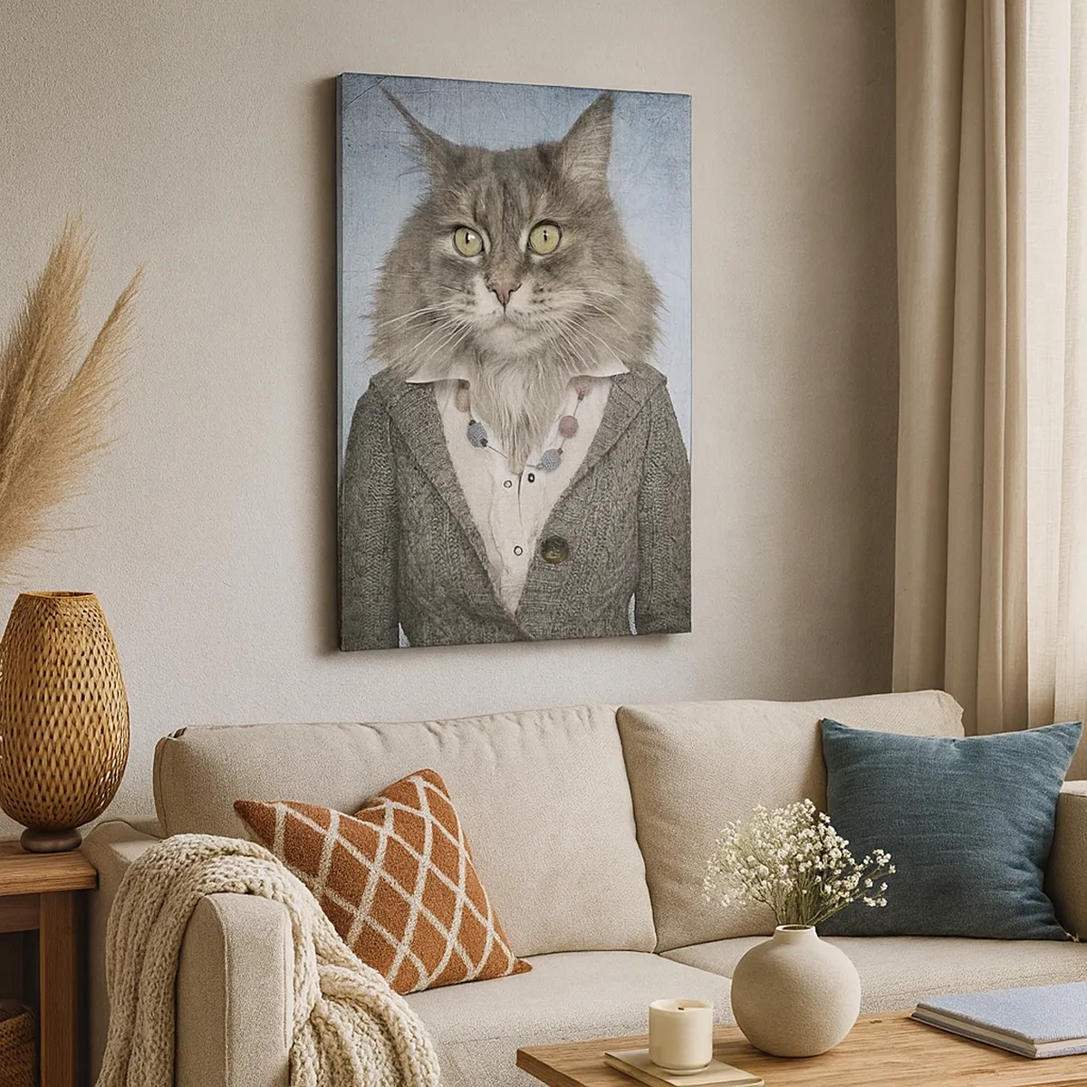 Obraz na plátne - Kožuchy opäť v móde - 50x70 cm