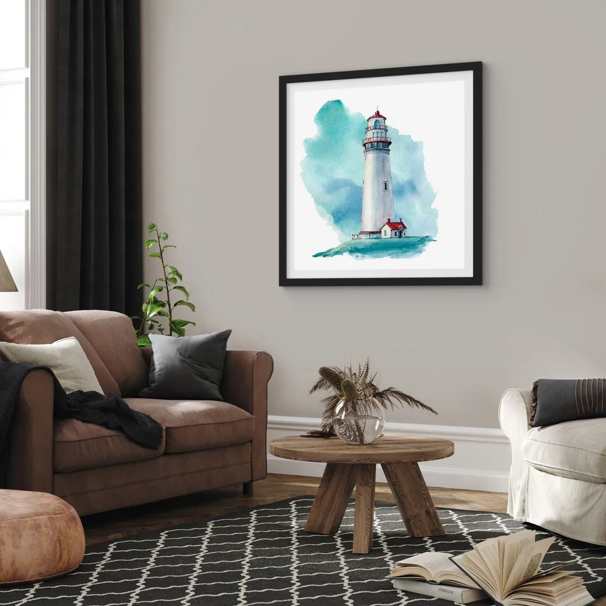 Plagát v čiernom ráme - Nežná sestra blankytu - 50x50 cm