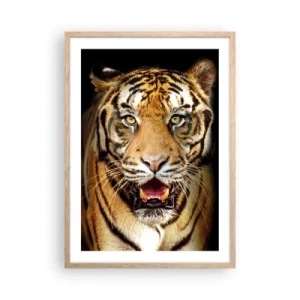 Plagát v ráme zo svetlého duba - Divokosť v srdci - 50x70 cm