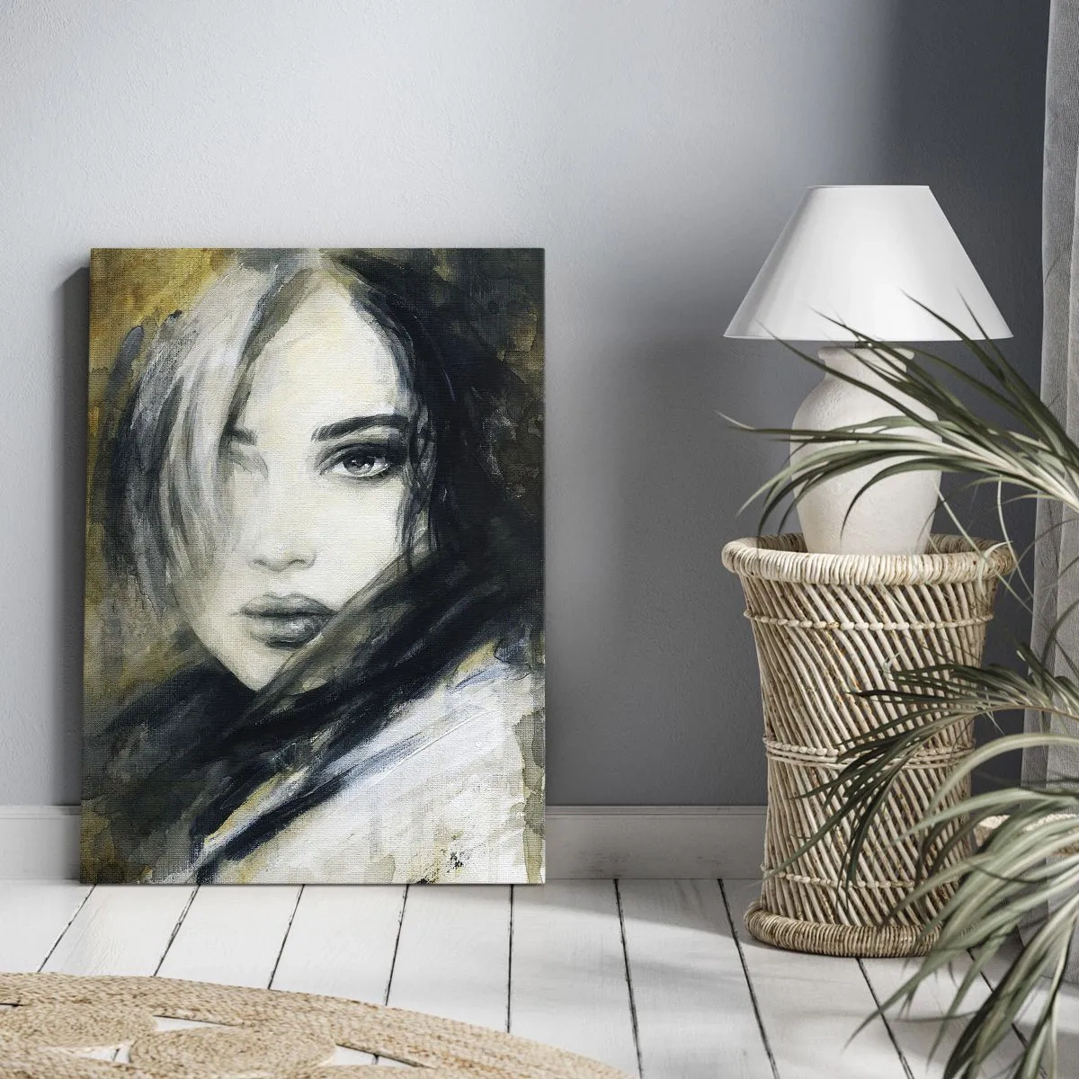 Obraz na plátne - viac nevinná alebo zmyselná? - 50x70 cm