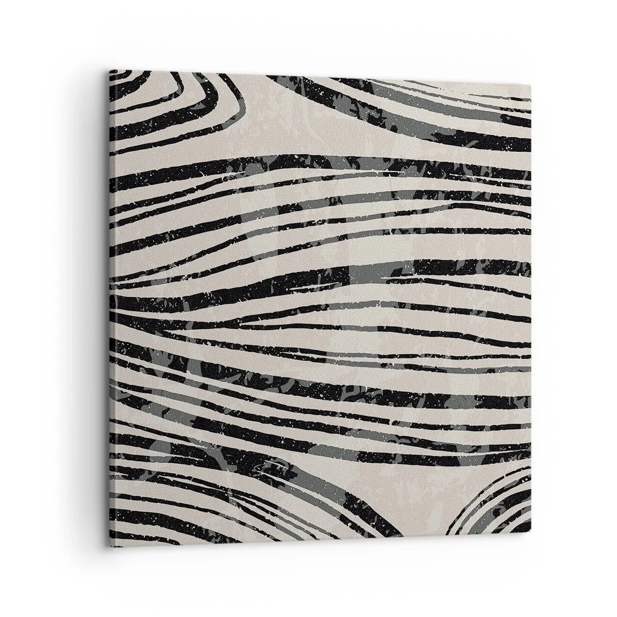Obraz na plátne - Močiar s líniami - 60x60 cm