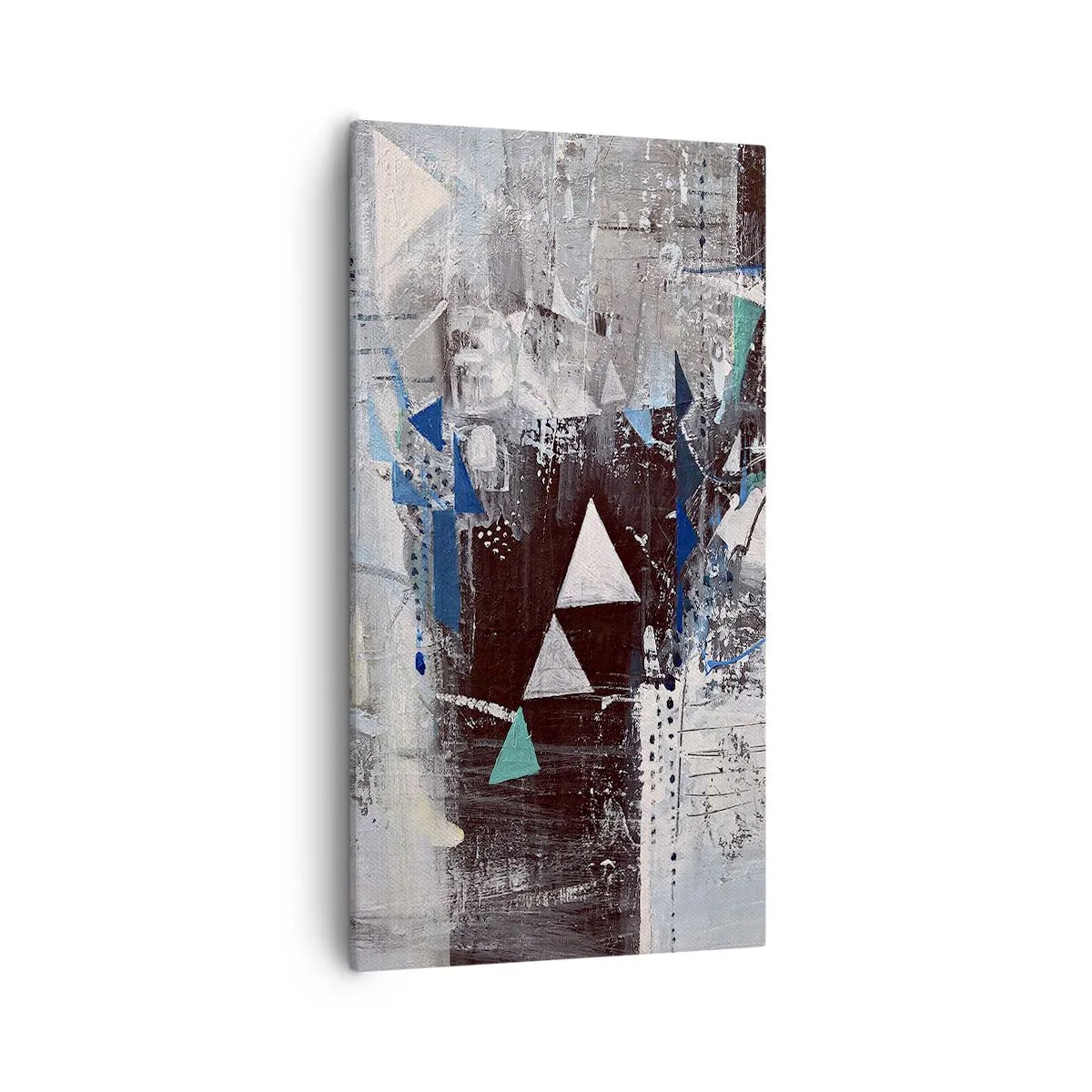 Obraz na plátne - Prednostné poradie trojuholníkov - 55x100 cm