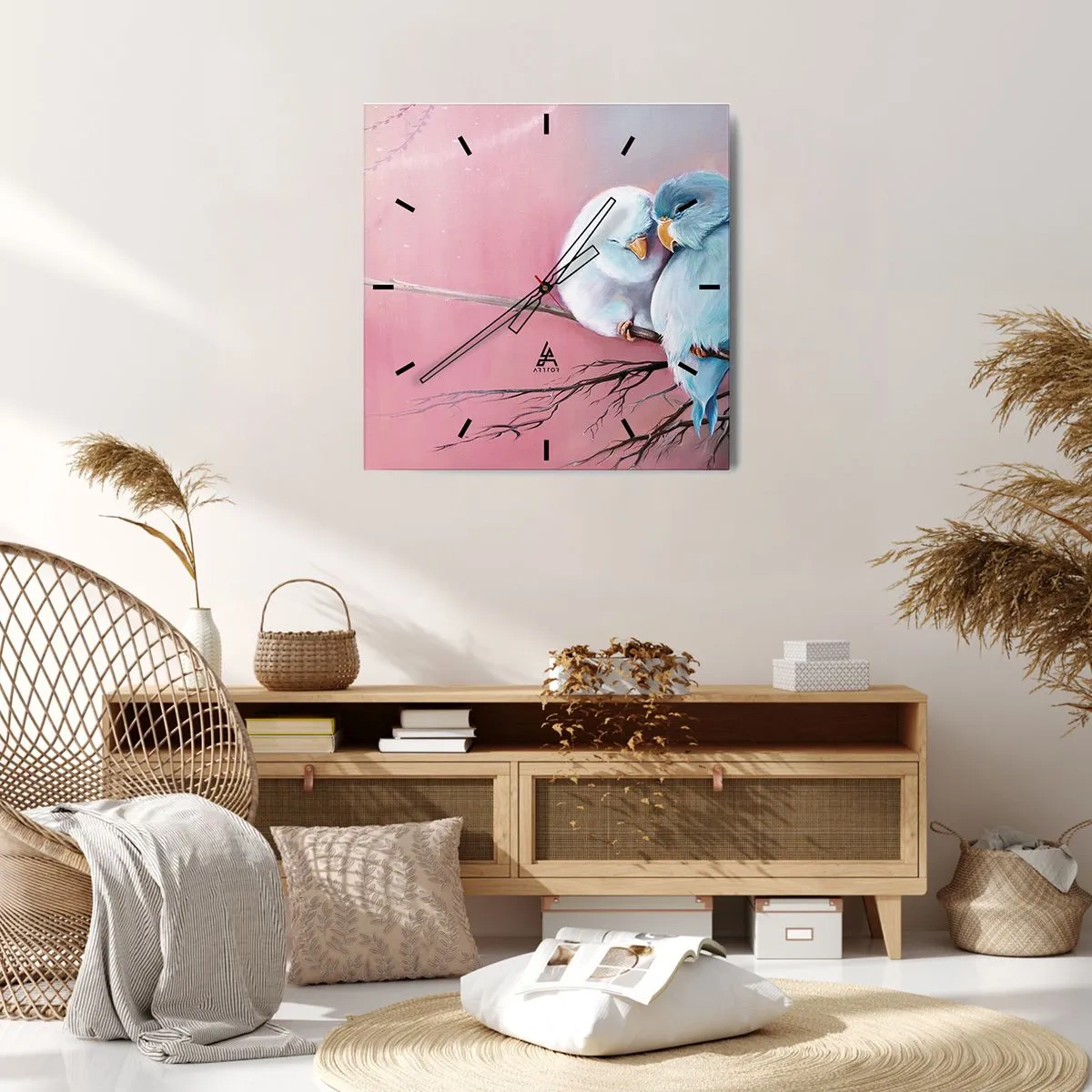 Nástenné hodiny - Čo k tomu dodať? - 40x40 cm