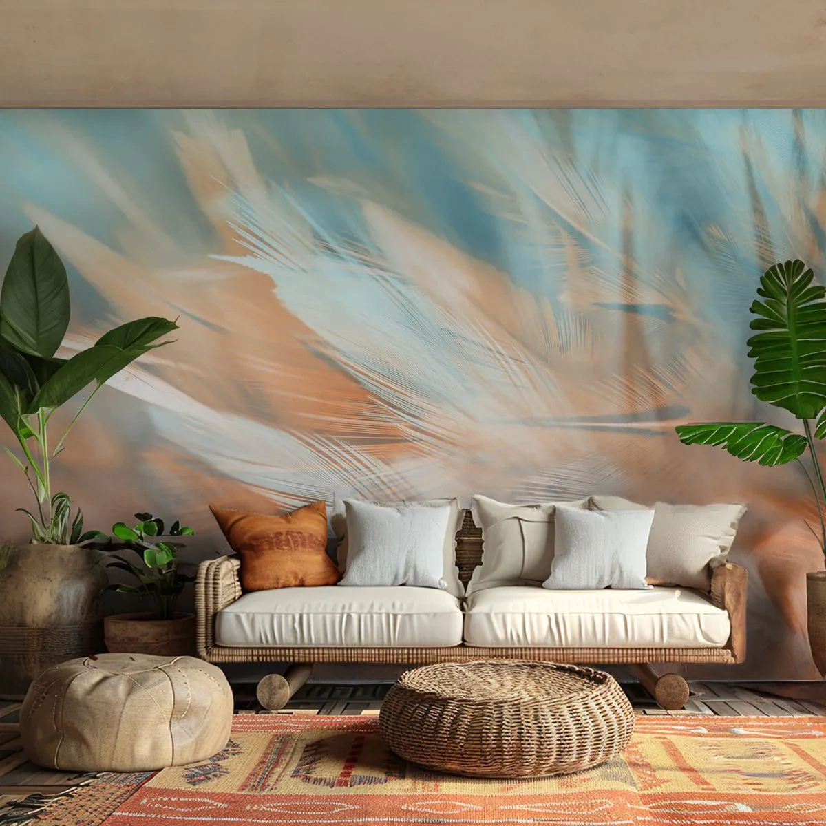 Fototapeta Premium Sand - V krajine nehy - Jemné, Perie, Minimalizmus - 200x140 cm