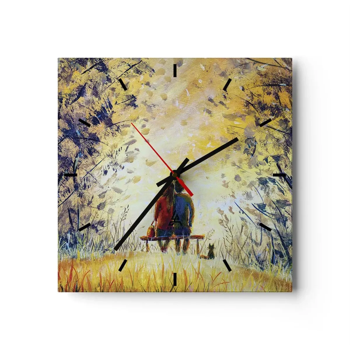 Nástenné hodiny - Magický okamih - 30x30 cm