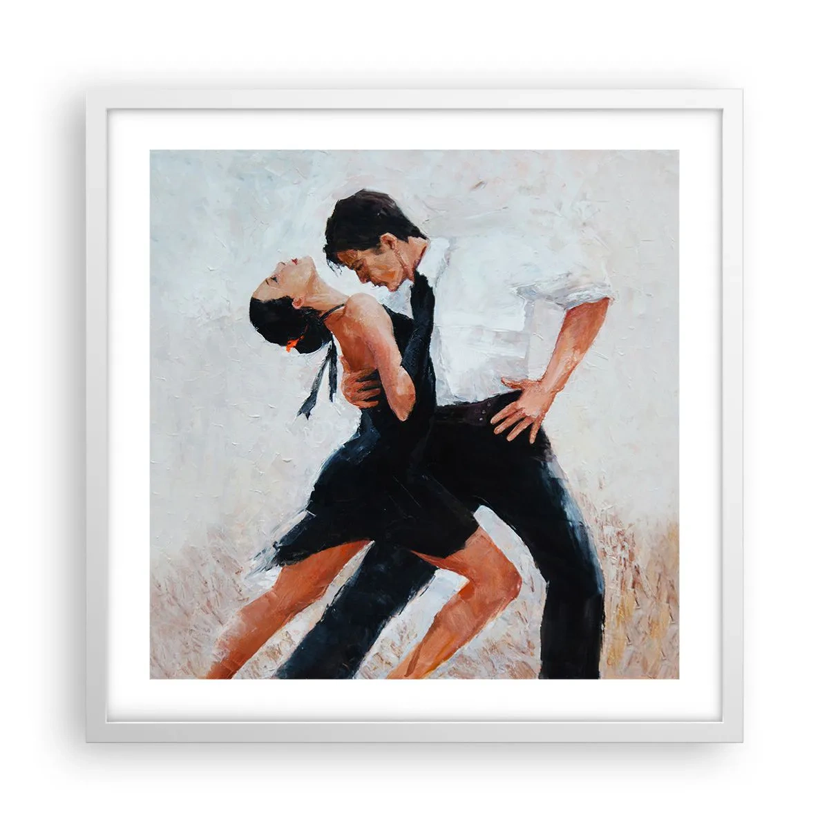 Plagát v bielom ráme - Tango mojich túžob a snov - 50x50 cm