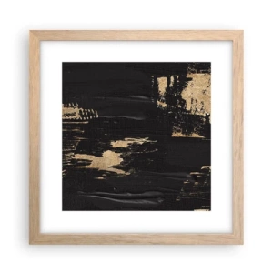 Plagát v ráme zo svetlého duba - Stopa dotyku - 30x30 cm