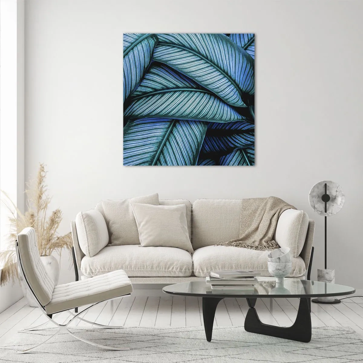 Obraz na skle - Čiary života - 50x50 cm