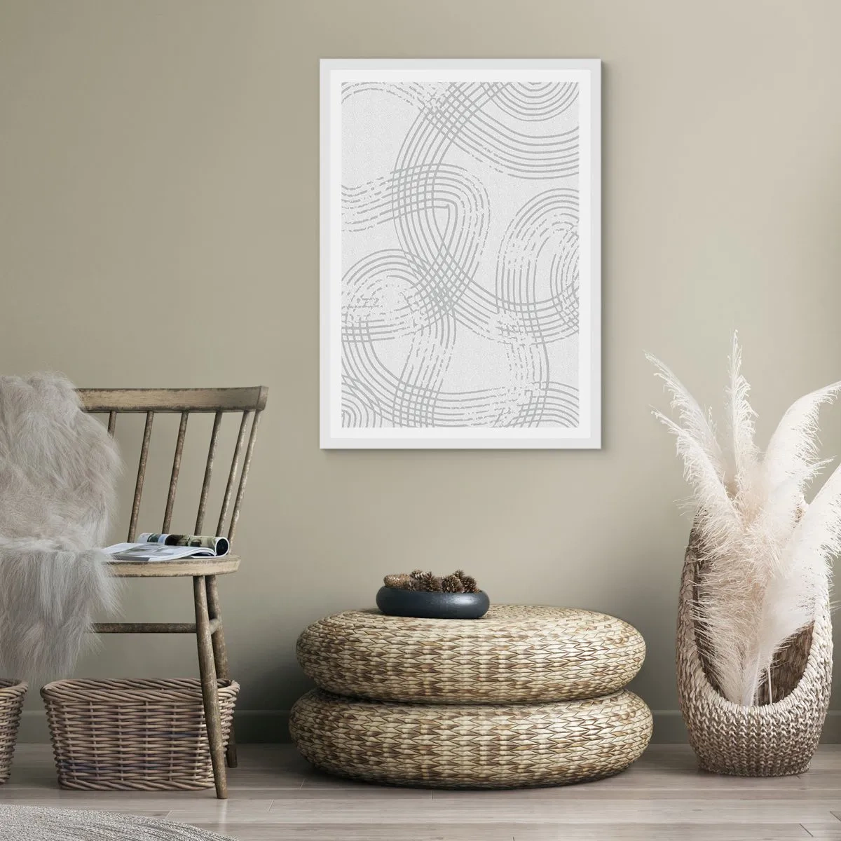 Plagát v bielom ráme - Jednoduché východisko neexistuje - 61x91 cm