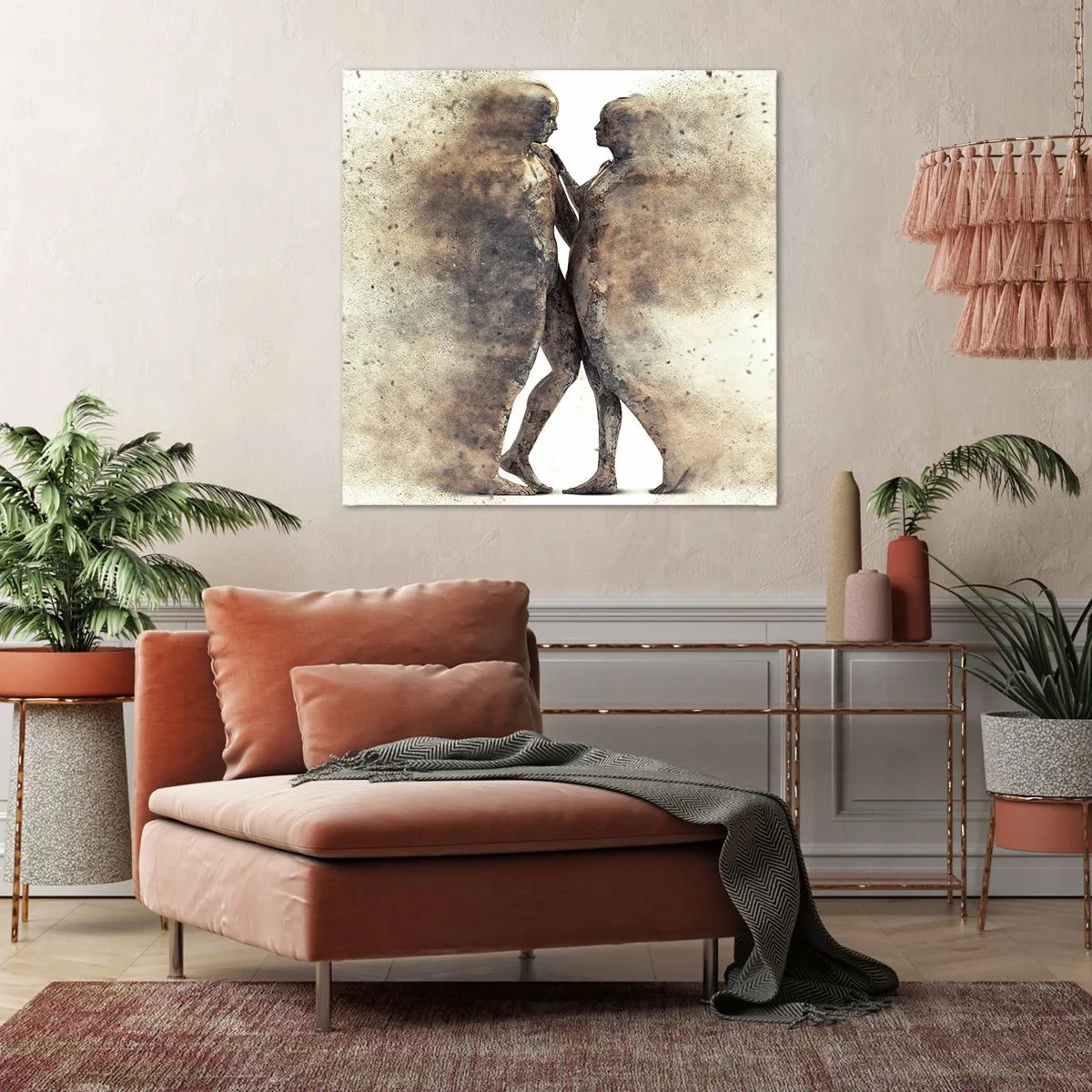 Obraz na plátne - Z prachu povstali, aby milovali - 40x40 cm