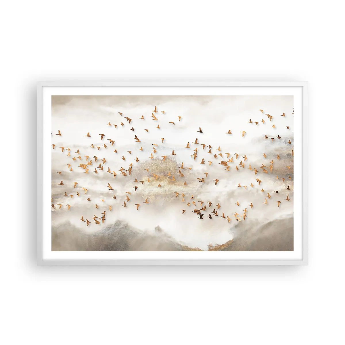 Plagát v bielom ráme - Už je čas... - 91x61 cm