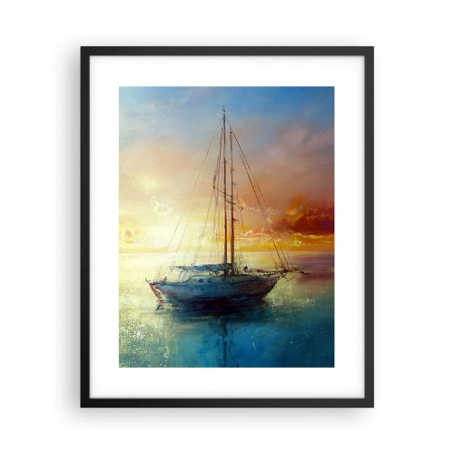 Plagát v čiernom ráme - V zlatom zálive - 40x50 cm