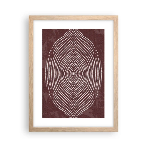 Plagát v ráme zo svetlého duba - Priestor hovorí - 30x40 cm