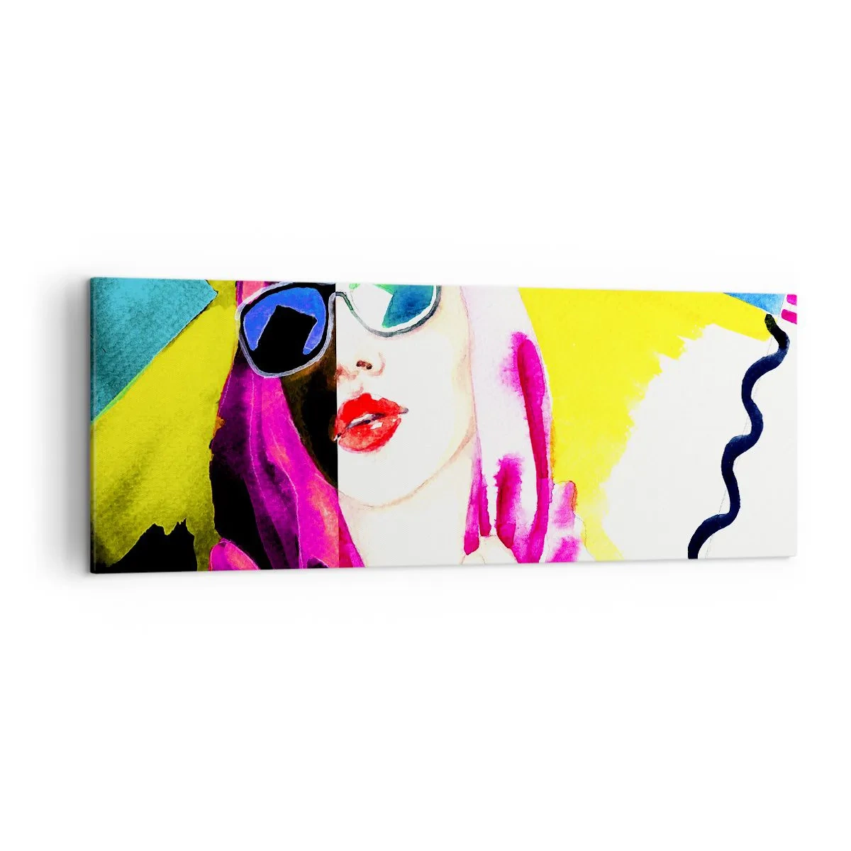 Obraz na plátne - Nie som biela a nie som čierna - 140x50 cm