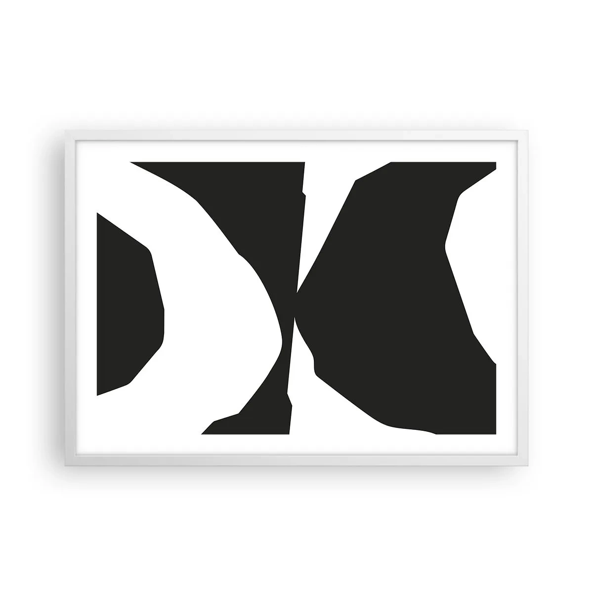 Plagát v bielom ráme - Positive-negative - 70x50 cm