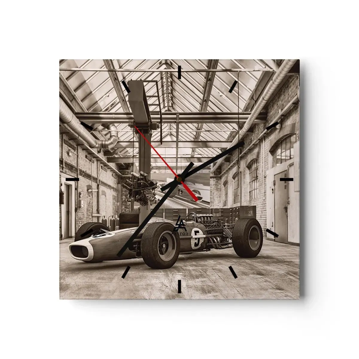 Nástenné hodiny - Odpočinok víťaza - 40x40 cm